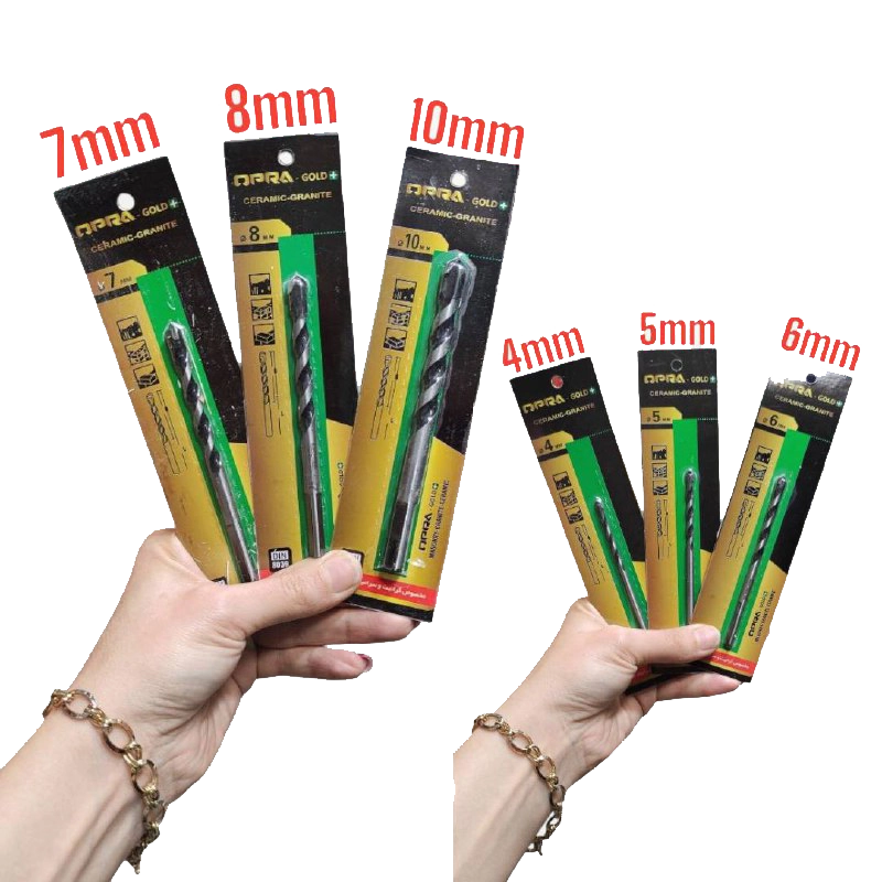 ست 6 عددی مته OPRA-GOLD (اپرا) مخصوص بتن، گرانیت و سرامیک سخت