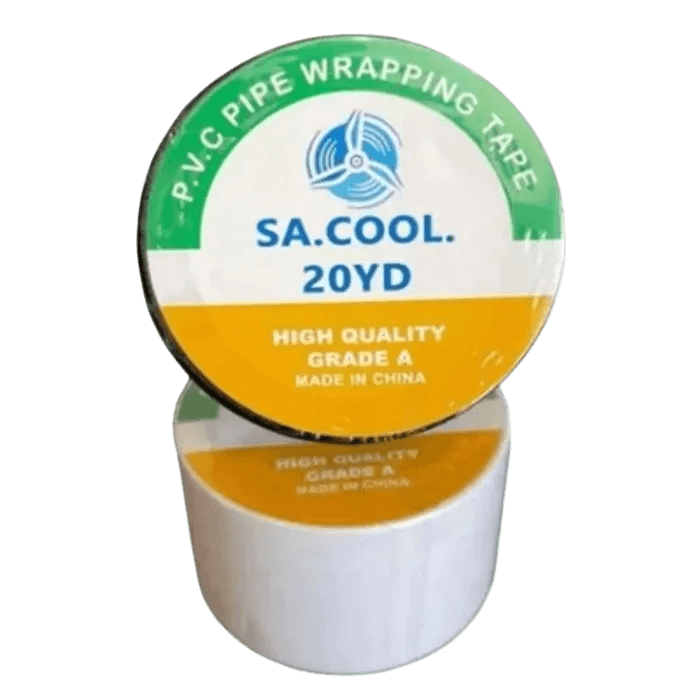 نوار پرایمر چسبی کولر گازی 20 یاردی سفید، SA COOL نوار عایق پرایمری