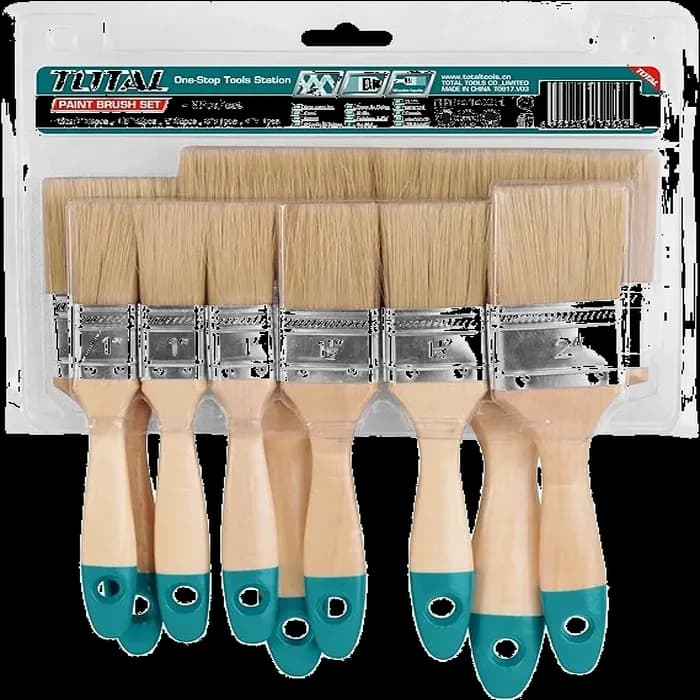 ست قلم رنگ دسته چوبی 9 پارچه توتال THT8414091