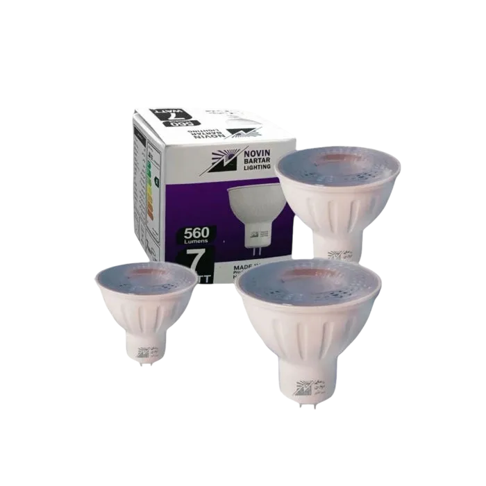 چراغ 7 وات هالوژنی نوین برتر مهتابی