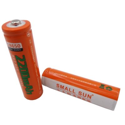 باتری لیتیوم یون 2200mAh 3.7V سایز 18650 مارک SMALLSUN